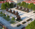 Visualization of the Old Market Square in Lodz after transformations