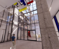 Design of the Art Center in Lodz, entrance hall