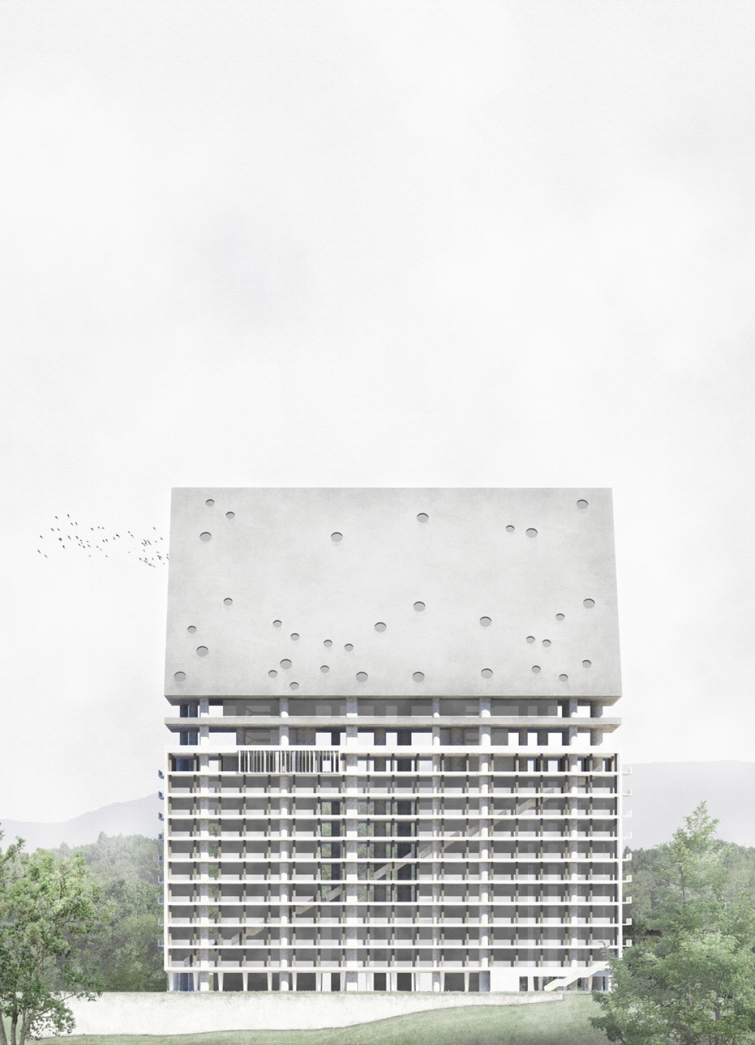 Agnieszka Kępa - „Archiwum utopii racjonalizmu w architekturze. Adaptacja ruin sanatorium Stalownik w Mikuszowicach Krakowskich”