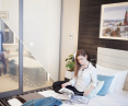 Szkło o zmiennej przezierności PRIVA-LITE®, Hotel Holiday Inn w Dąbrowie Górniczej