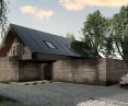 Dach solarny 2w1 doskonale uzupełnia bryłę domu i nadaje mu ponadczasowy charakter