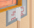 BP19 decorative PVC façade strip, 