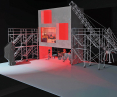 mock-up of the set design for the musical 