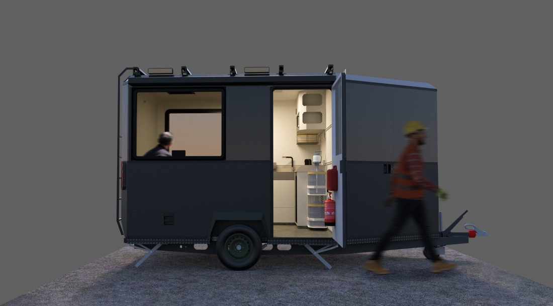 Projekt przyczepy socjalnej dla sektora budowlanego otrzymał nagrodę Young Design 2022