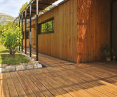 wood for terraces reinforced with Durapin technology