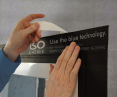 Easy installation of ISO-CONNECT OUTSIDE CL thanks to the total self-adhesive surface