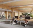 obiekt zaprojektowany przez pracownie jest pierwszym średniowysokim budynkiem biurowym w technologii drewnianej