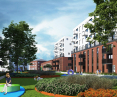 New housing development on Kolejowa Street in Wroclaw