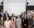 Students of landscape architecture with lecturers, representatives of the authorities of the Faculty of Architecture at PK and the authorities of Dobczyce