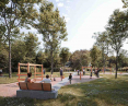 Visualization of Woznicow Park in Cracow