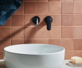 Otava concealed washbasin faucet with economy aerator