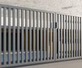 P64V palisade fence in a new arrangement - solidity, aesthetics, functionality