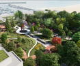 Green area will be created between the existing marina and the Council of Europe Park in Gdynia