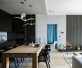 Anthracite color in a modern interior, proj.: TILLA Architects