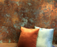 Wallpaper and acoustic materials for commercial tasks - Wallmotion Muraspec rust