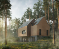 Single-family house in the forest