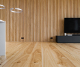 Wooden wall and floorboard