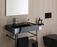 Designers love black bathrooms. Kartell by Laufen collection