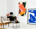 Reproductions in strong colors will add energy