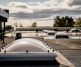 VELUX skylights for industrial buildings with flat roofs