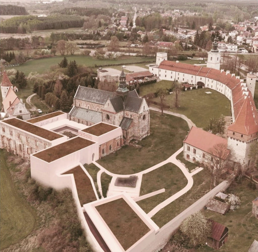 Projekt Muzeum Cystersów z Centrum Medytacji w ruinach dawnego klasztoru cystersów w Sulejowie