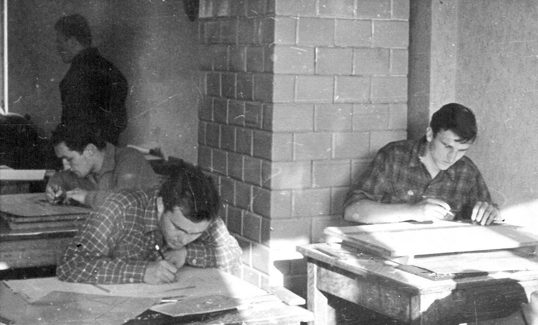 Stanisław Deńko w czasie studiów na Wydziale Architektury Politechniki Krakowskiej