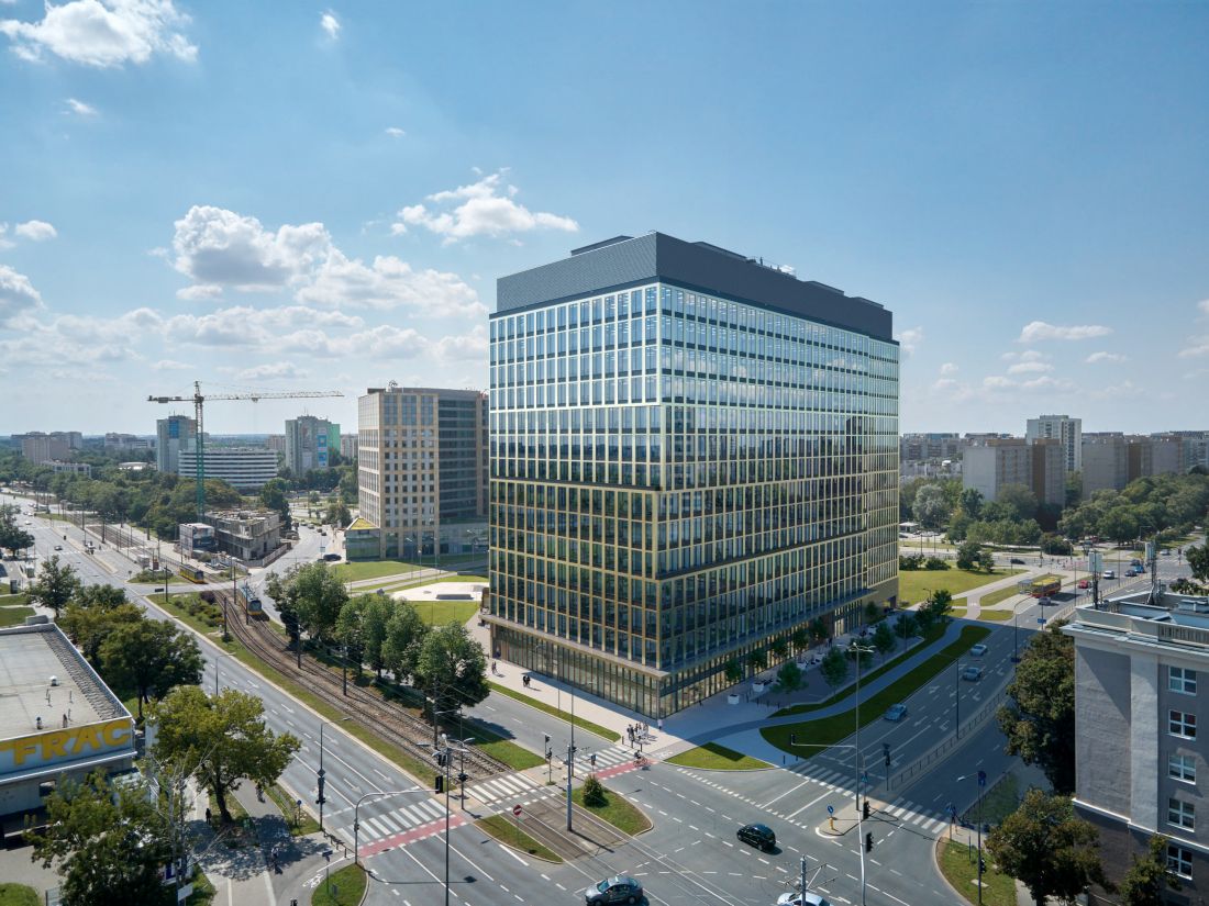 Biurowiec P180 (Skanska) w Warszawie - pierwsza inwestycja z wykorzystaniem betonu Vertua® CEMEX