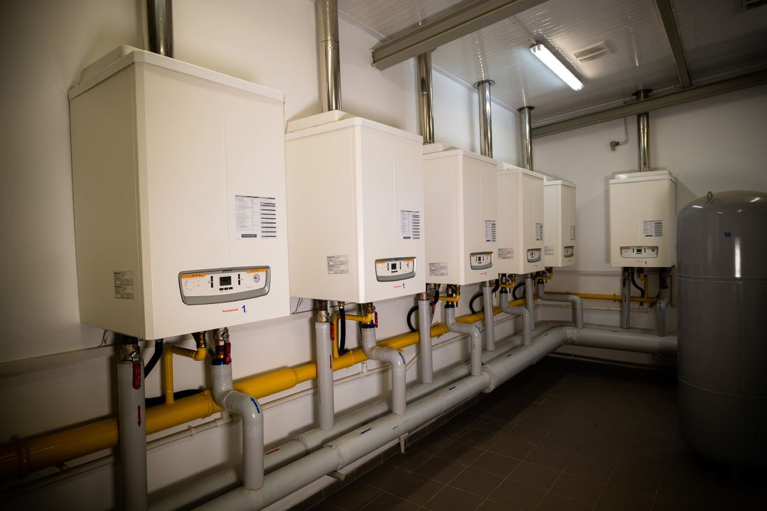Przykładowa kotłownia z kaskadą kotłów IMMERGAS VICTRIX PRO