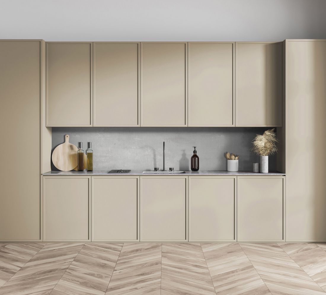 Produkty użyte w aranżacji: Blat ULTRAFIT S60045 UR Art Beton