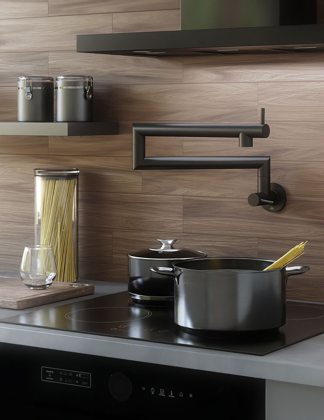 Pot filler Duero to praktyczne i designerskie rozwiązanie do każdej kuchni