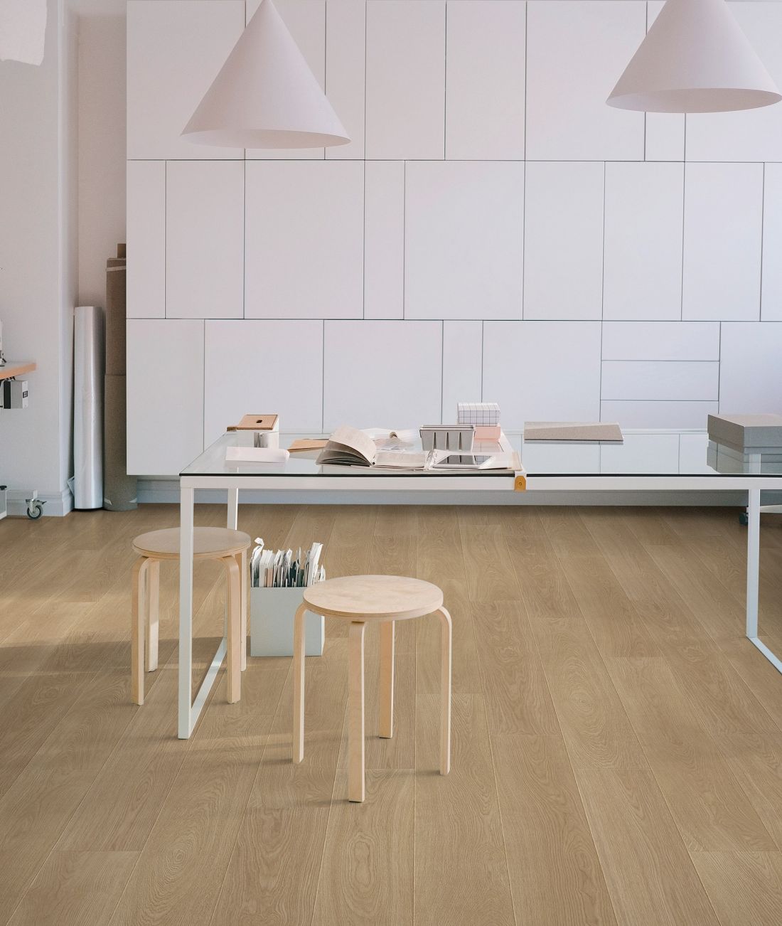 Panele laminowane z kolekcji Futuro w kolorze Dąb Finezyjny