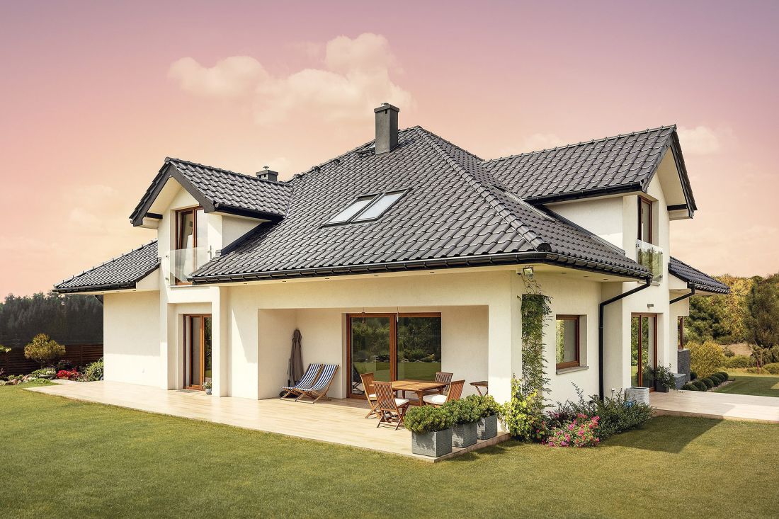 Dachówka ceramiczna Braas Rubin 9V, kolor łupkowy