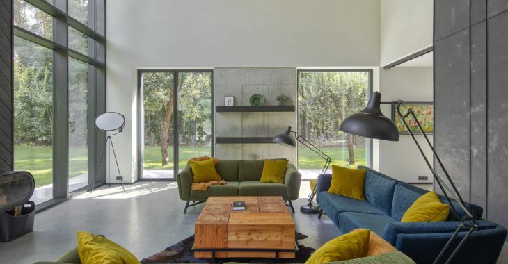 Interior of a house on the edge of the forest from 3DPROJEKT architecture
