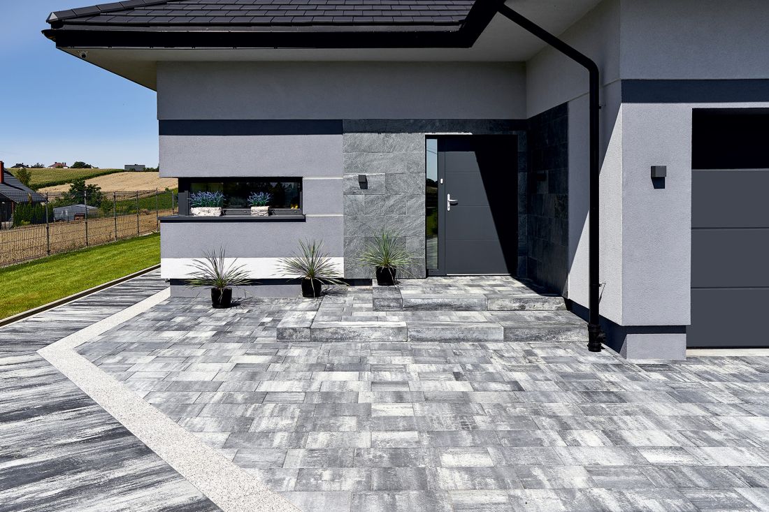 Bulwar onyks, Patio płukany biały, Patio onyks i Stopień Gładki onyks