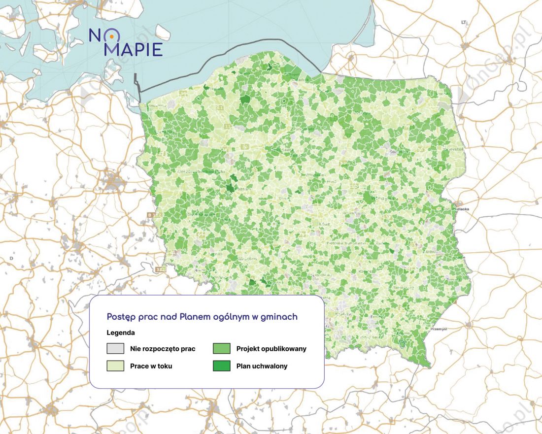Monitoring Planów Ogólnych W Geoportalu Na Mapie: geoprotal-krajowy.pl