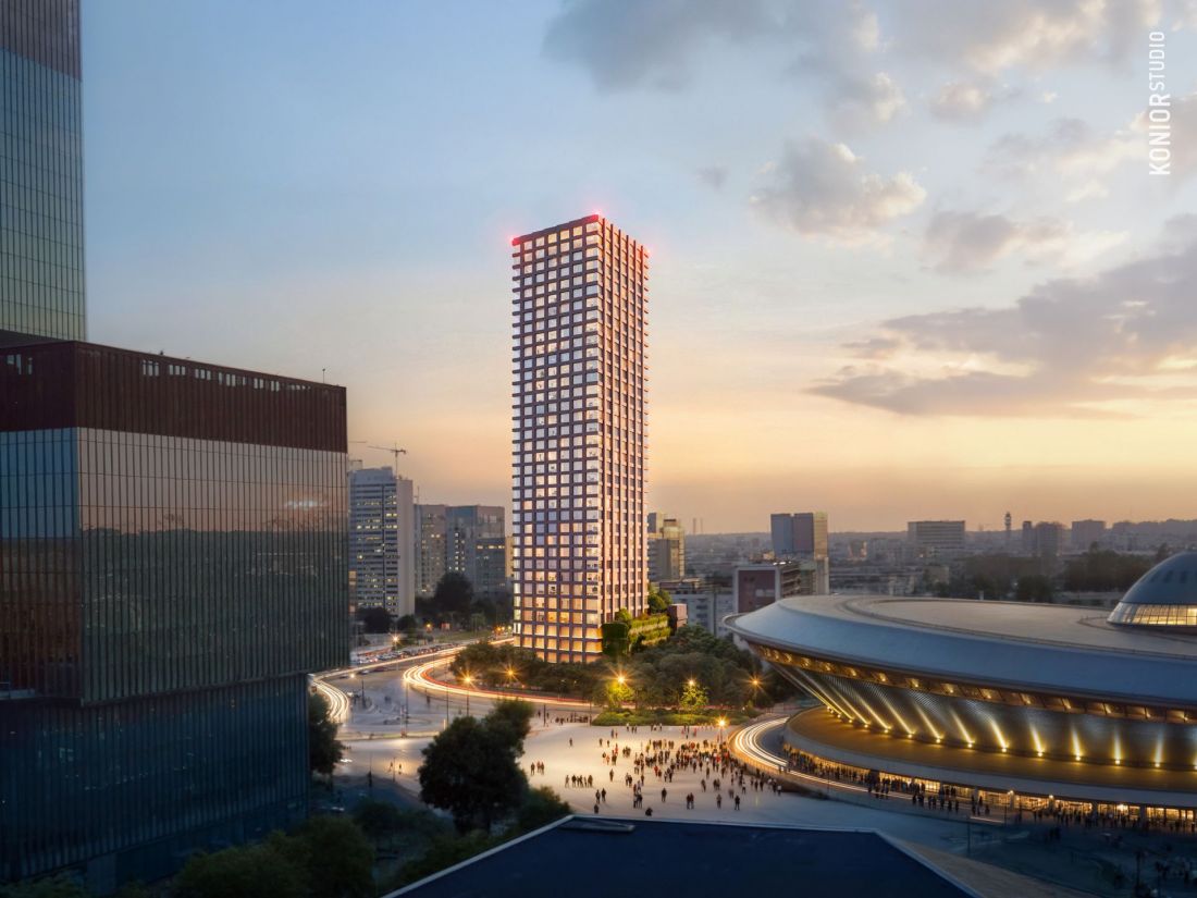 Chorzowska 1, 130-metrowy wieżowiec w centrum Katowic