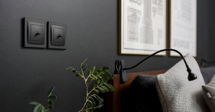 Electrical outlets and switches. An essential detail of a modern interior
