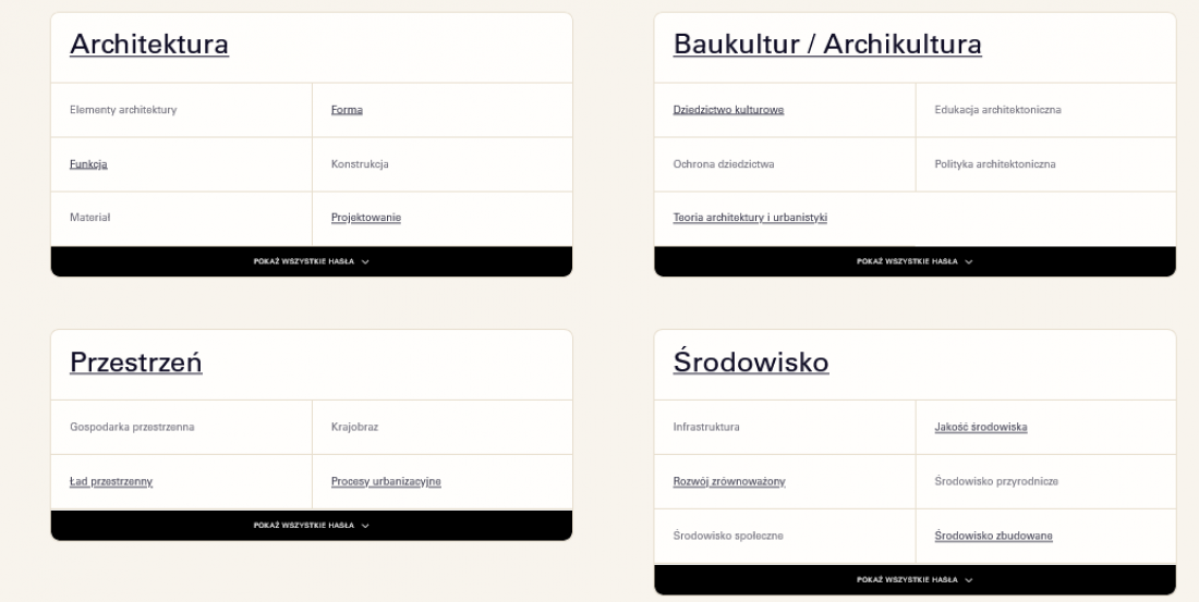 Archipedia na platformie ADE