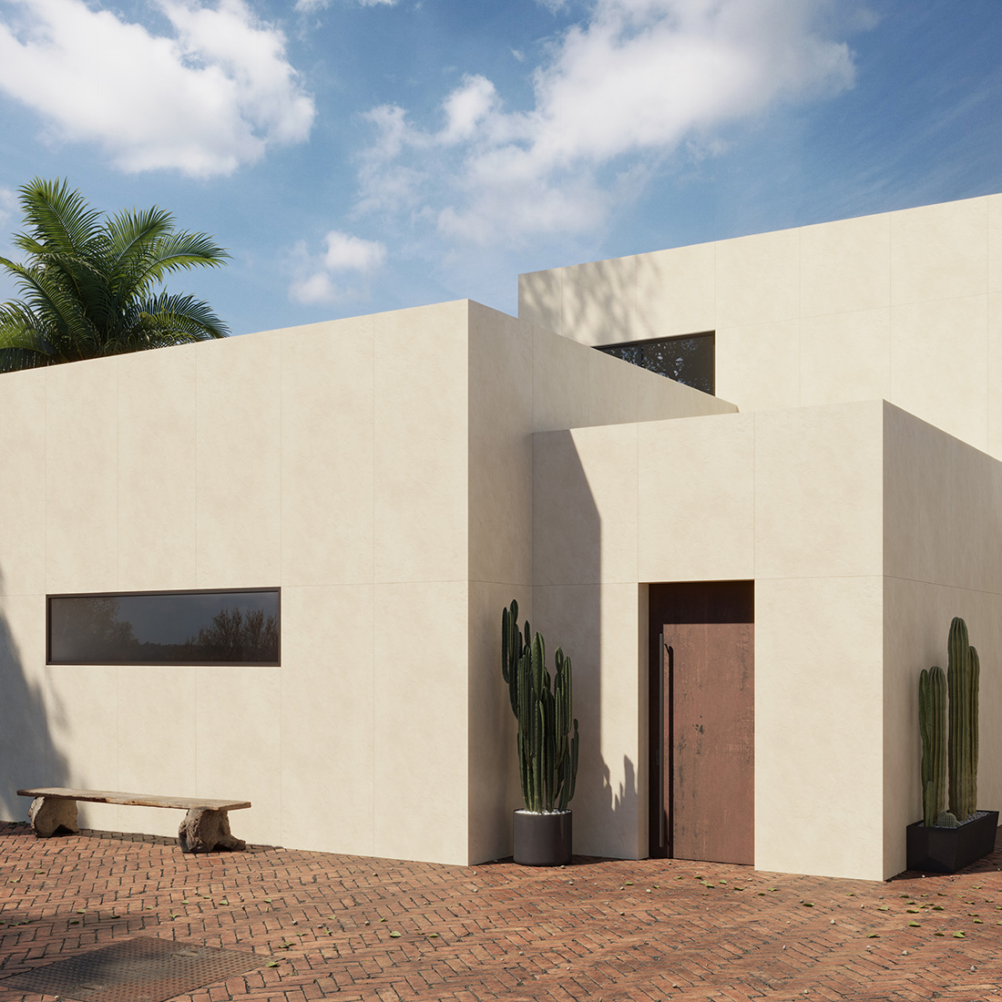 Elewacja: Dekton Nacre z kolekcji Kraftizen
