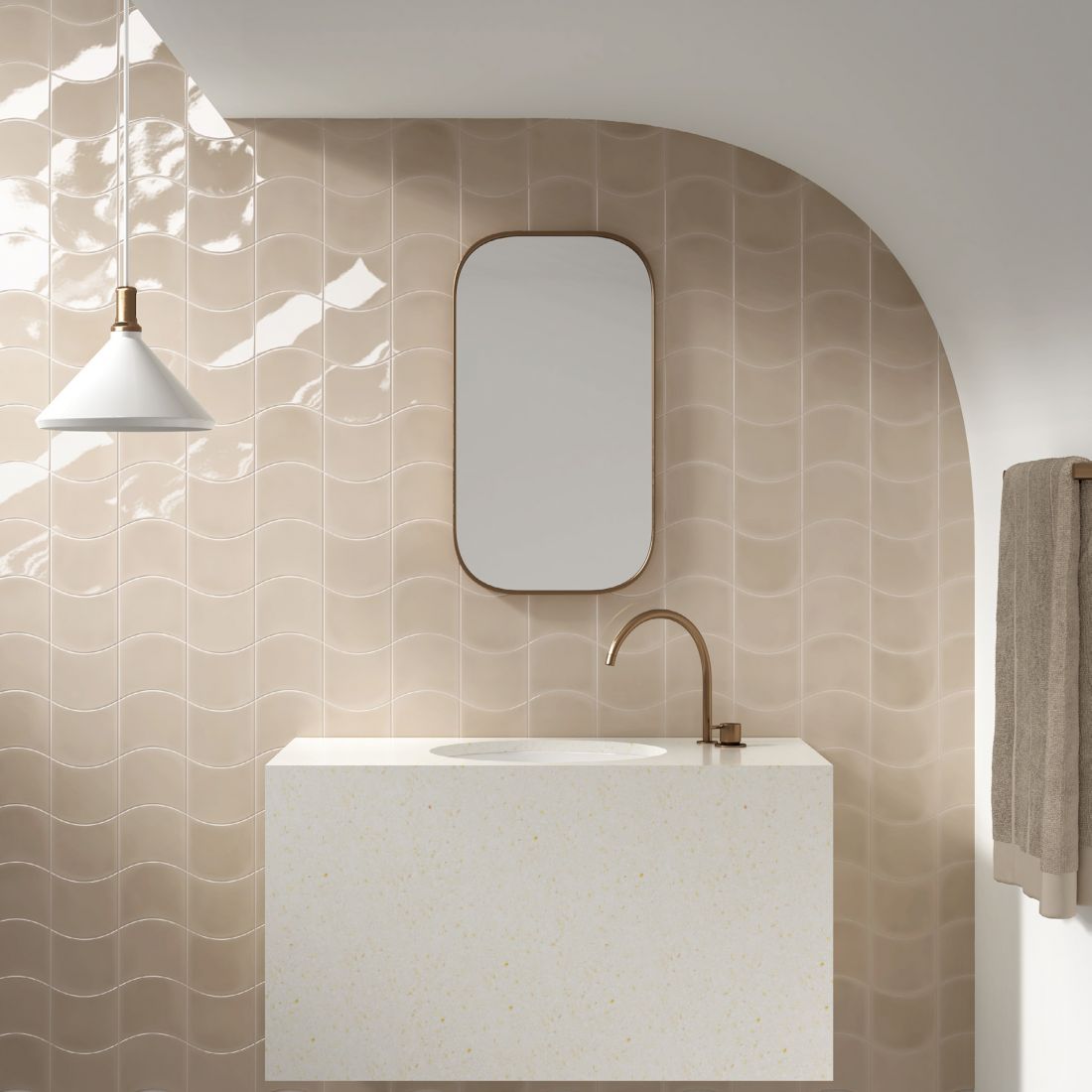 WAVE Old Cream Gloss 12x12 c