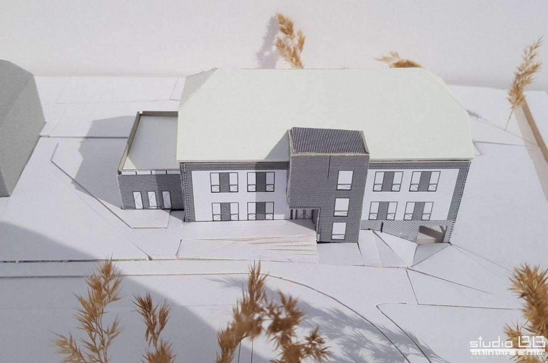 Projekt nowego budynku przedszkola w Gliwicach, makieta