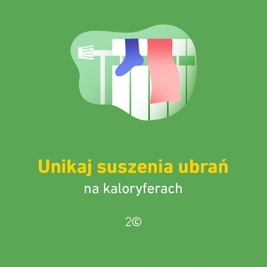 Nawet tak proste rzeczy jak unikanie suszenia ubrań na kaloryferach realnie przyczyniają się do ograniczenia zużycia energii