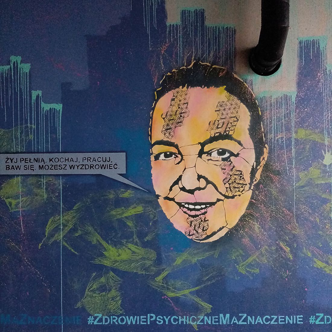 Street art jako narzędzie nieformalnej edukacji - Galeria Kongresu Zdrowia Psychicznego, Warszawa