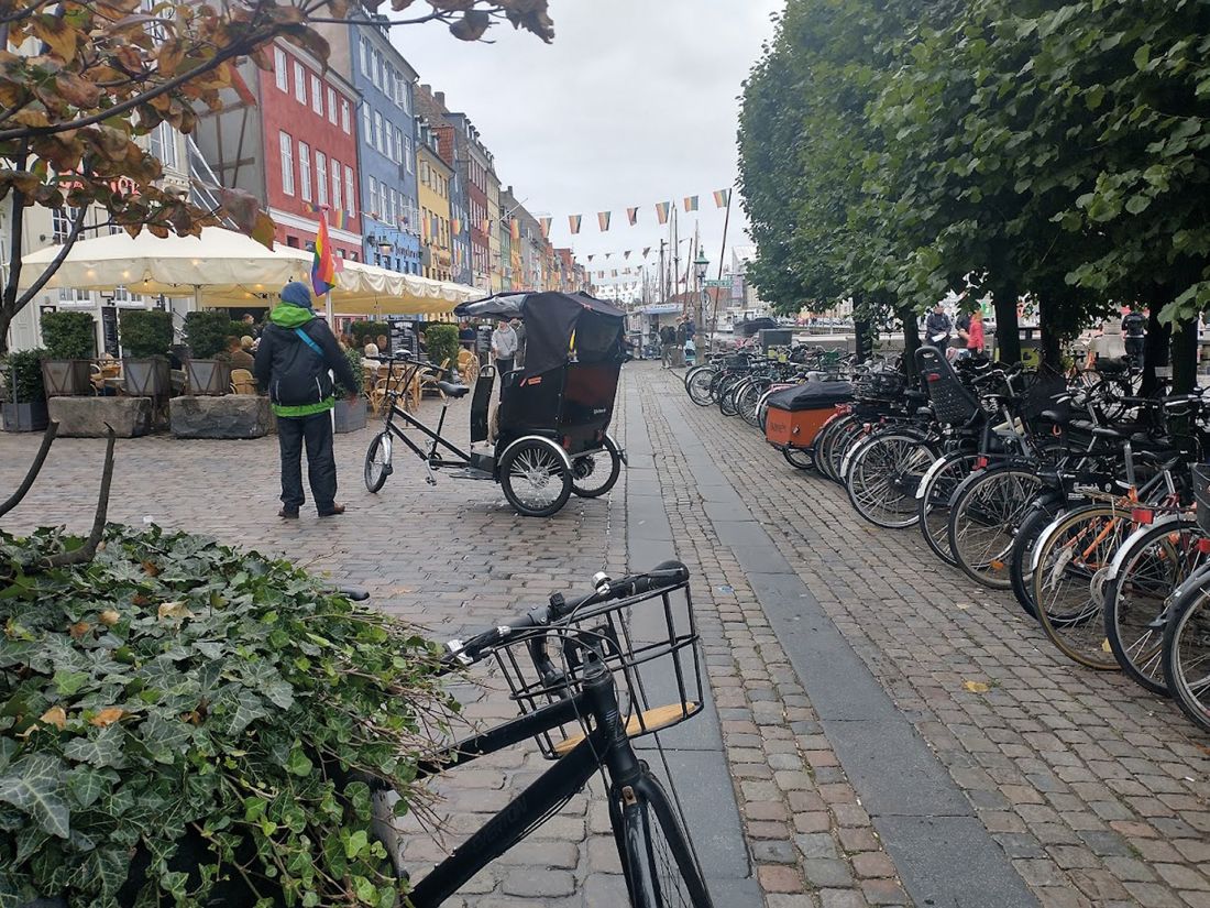 Kopenhaga, stare miasto - parking rowerowy