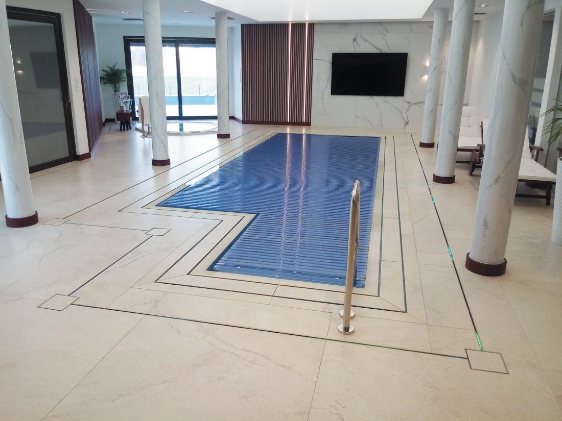 Odwodnienie z instalacją podświetlenia LED
