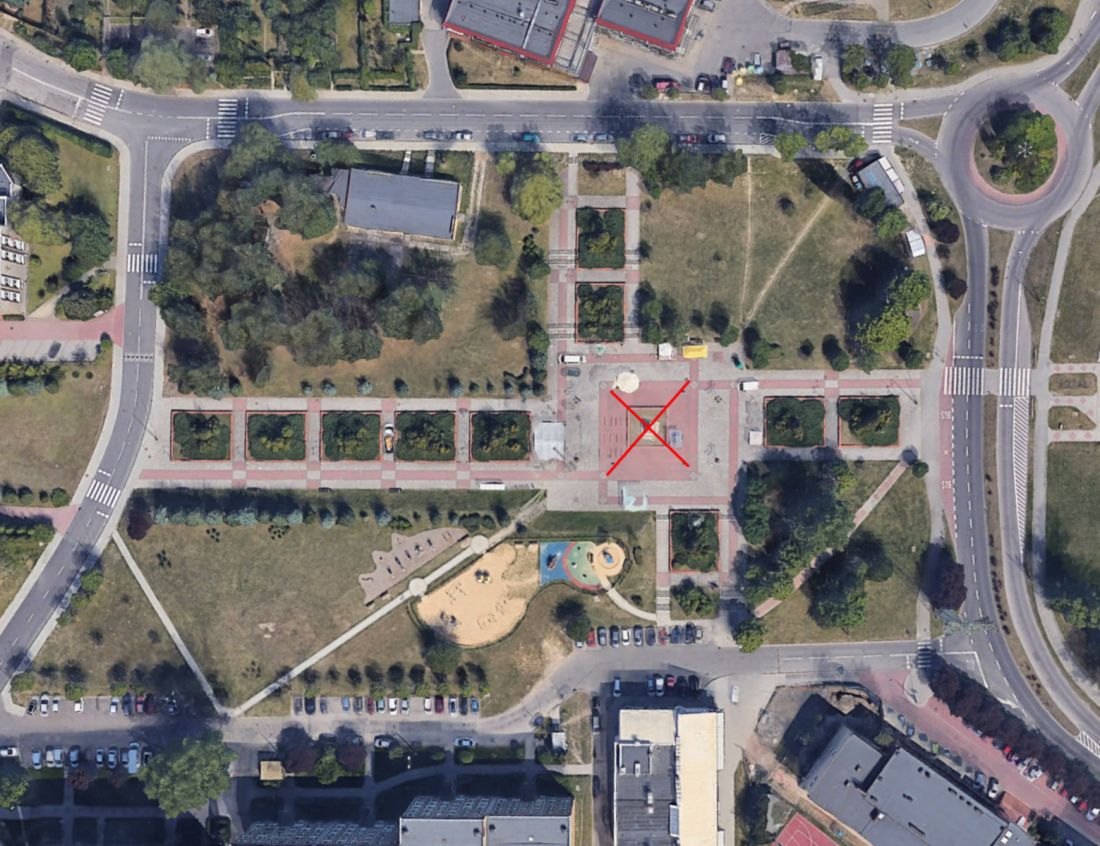 Fontanna na osiedlu Witosa - Katowice