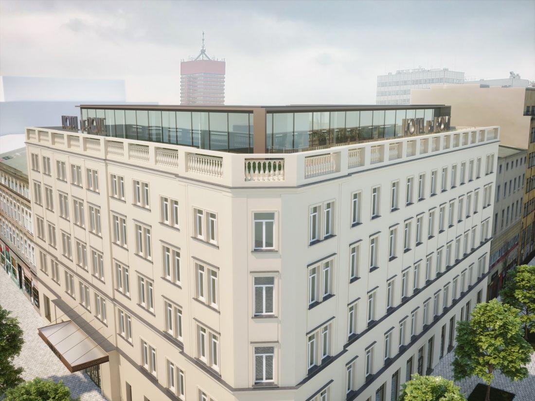 Hotel de Rome, Poznań, wizualizacja po przebudowie, proj. Front Architects