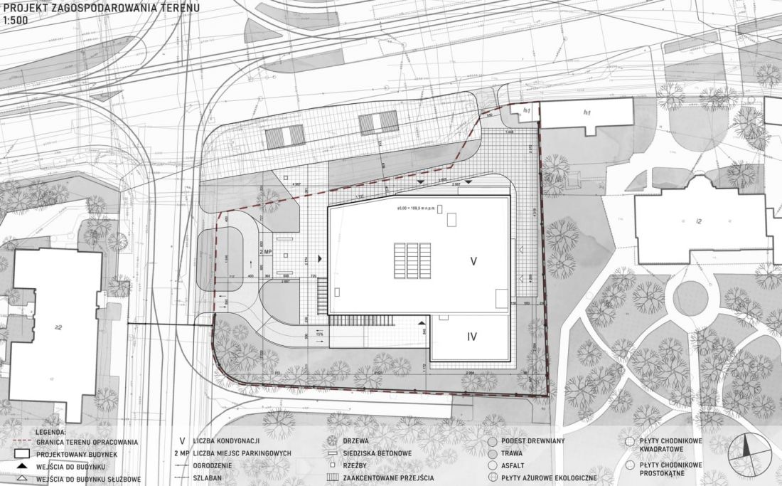 Projekt Centrum Dialogu Międzykulturowego, Plan Zagospodarowania Terenu