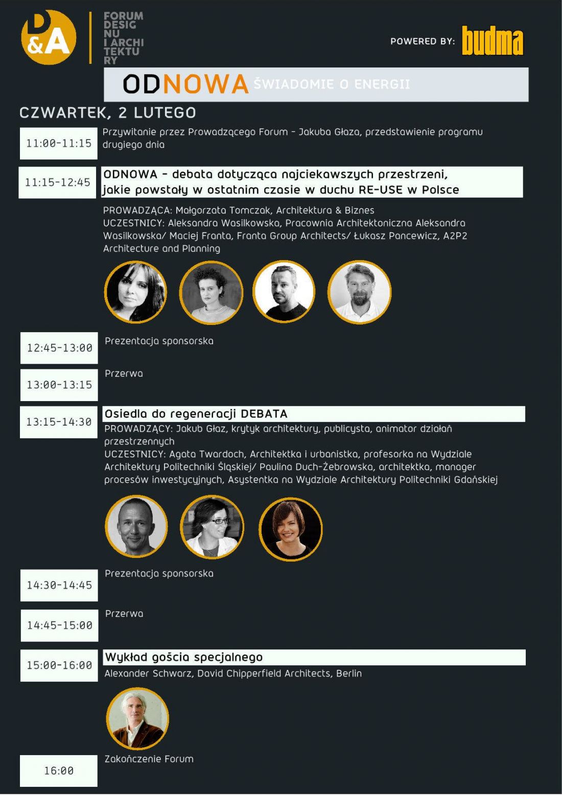 program wydarzenia, dzień 2.
