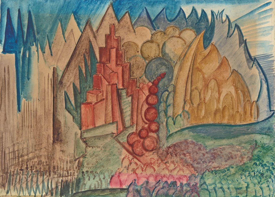 „Zakopane w Nowym Jorku”, autor: Leon Chwistek, 1917-1922